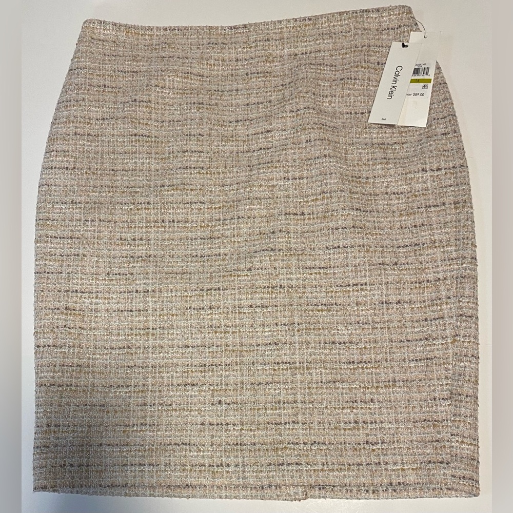 NWT Calvin Klein Women’s Tweed Suit Skirt